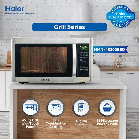 Haier HMN-45200ESD - 45L Grill Microwave Oven